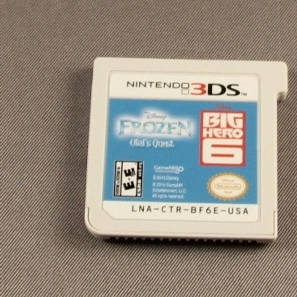 Nintendo 3DS Disney 2-Pack Frozen Olaf's Quest‎ & Big Hero 6 Battle in the Bay